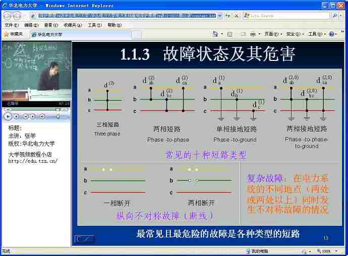 电力系统继电保护原理视频教程